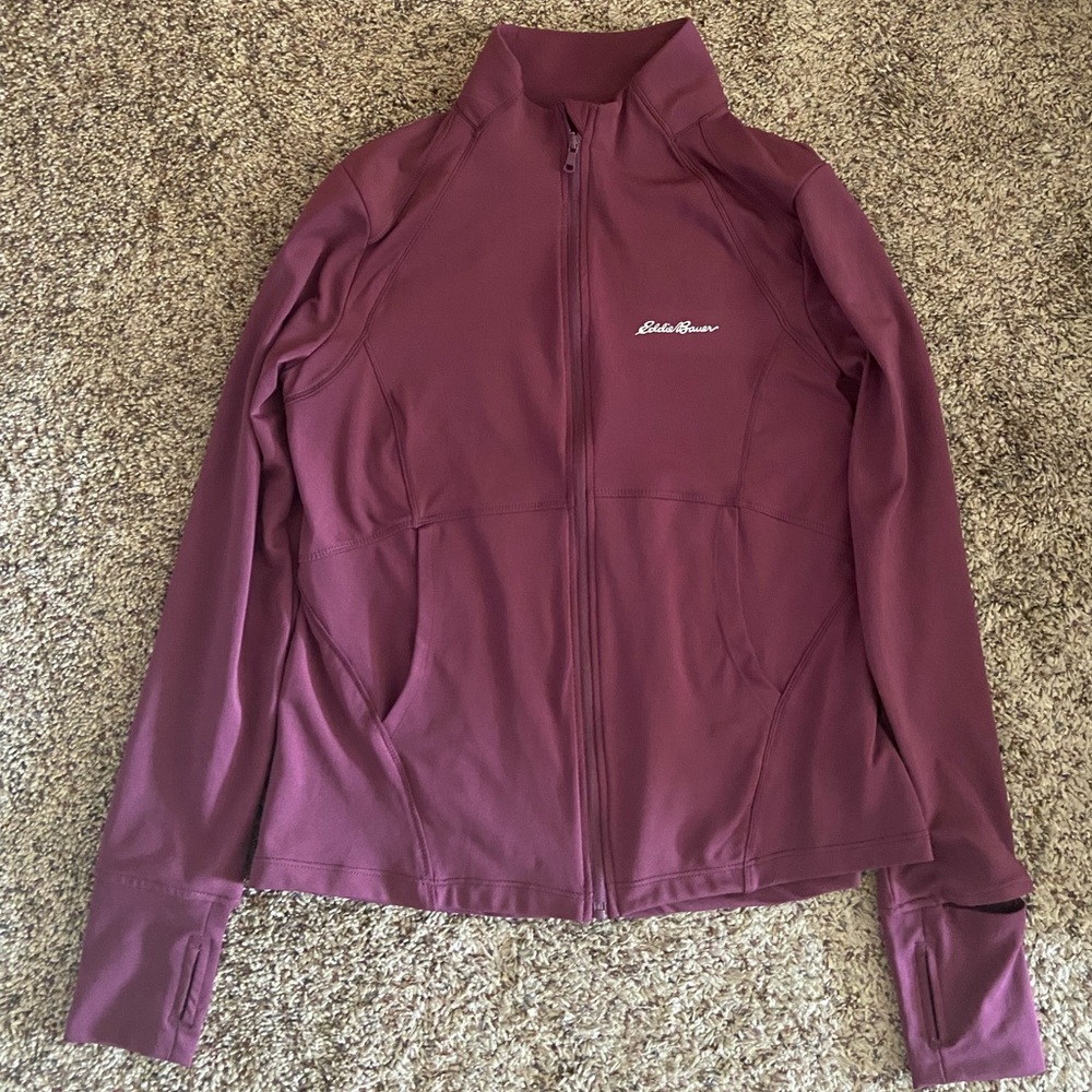 Eddie Bauer zip up purple
